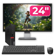 Pachet PC Second Hand Lenovo ThinkCentre M720q MiniPC, Intel Core i7-8700T 2.40 - 4.00GHz, 8GB DDR4, 256GB SSD NVMe + Monitor 24" + cadou tastatura si mouse OptimX Pro KM500 Pachet PC Second Hand Lenovo ThinkCentre M720q MiniPC, Intel Core i7-8700T 2.40 - 4.00GHz, 8GB DDR4, 256GB SSD NVMe + Monitor 24" + cadou tastatura si mouse OptimX Pro KM500