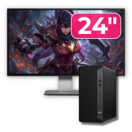 Pachet Calculator Second Hand HP ProDesk 400 G7 MT, Intel Core i5-10500 3.10-4.50GHz, 8GB DDR4, 256GB SSD + Monitor 24"