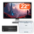 Pachet Calculator Second Hand HP 280 G2 SFF, Intel Pentium G4400 3.30GHz, 8GB DDR4, 500GB HDD, DVD-ROM + Monitor 22" & Imprimanta Brother HL-L6300DW