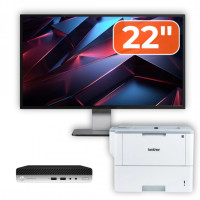 Pachet Calculator Second Hand HP ProDesk 400 G4 Mini PC, Intel Core i3-8100T 3.40GHz, 8GB DDR4, 256GB SSD + Monitor 22" & Imprimanta Brother HL-L6300DW Pachet Calculator Second Hand HP ProDesk 400 G4 Mini PC, Intel Core i3-8100T 3.40GHz, 8GB DDR4, 256GB SSD + Monitor 22" & Imprimanta Brother HL-L6300DW