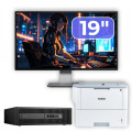 Pachet Calculator Second Hand HP ProDesk 600 G2 SFF, Intel Core i7-6700 3.40GHz, 8GB DDR4, 256GB SSD + Monitor 19" & Imprimanta Brother HL-L6300DW