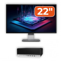 Pachet Calculator Second Hand HP ProDesk 600 G3 SFF, Intel Core i3-6100 3.70GHz, 8GB DDR4, 256GB SSD, DVD-ROM + Monitor 22" Pachet Calculator Second Hand HP ProDesk 600 G3 SFF, Intel Core i3-6100 3.70GHz, 8GB DDR4, 256GB SSD, DVD-ROM + Monitor 22"