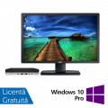 Pachet Calculator Refurbished HP EliteDesk 800 G3 Mini PC, Intel Core i5-7500 3.40GHz, 8GB DDR4, 240GB SSD + Monitor IPS 24 Inch + Windows 10 Pro