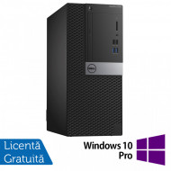 Calculator DELL Optiplex 3040 Tower, Intel Core i3-6100 3.70GHz, 4GB DDR3, 500GB SATA + Windows 10 Pro