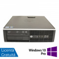 Calculator HP 8200 SFF, Intel Core i5-2400 3.10GHz, 4GB DDR3, 250GB SATA, DVD-ROM, Port Serial, Display Port + Windows 10 Pro