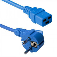 Cablu de alimentare UPS 230V, 16A, 1.20M, Schuko la IEC C19, Albastru