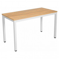 Birou, Blat de culoare Maro/Lemn si Picioare de culoare Gri, 240 x 100 cm