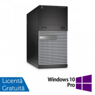 Calculator DELL Optiplex 3020 Tower, Intel Celeron G1840 2.80GHz, 4GB DDR3, 500GB SATA, DVD-RW + Windows 10 Pro
