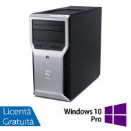 Workstation Dell Precision T1600, Intel Xeon Quad Core E3-1225 3.10GHz, 8GB DDR3, 240GB SSD, DVD-ROM + Windows 10 Pro