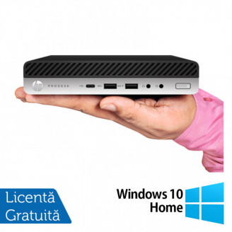 Calculator Refurbished HP ProDesk 600 G3 Mini PC, Intel Core i5-7500T 2.70GHz, 8GB DDR4, 256GB SSD + Windows 10 Home