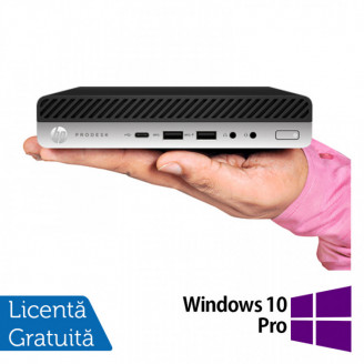 Calculator Refurbished HP ProDesk 600 G3 Mini PC, Intel Core i5-7500T 2.70GHz, 8GB DDR4, 256GB SSD + Windows 10 Pro