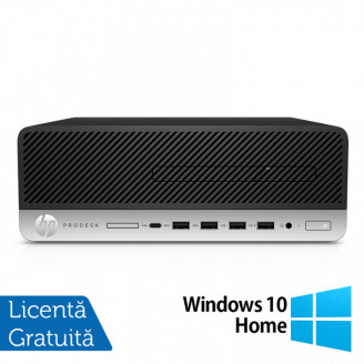 Calculator Refurbished HP ProDesk 600 G4 SFF, Intel Core i7-8700 3.20 - 4.60GHz, 8GB DDR4, 256GB SSD + Windows 10 Home