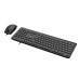 Kit Tastatura + Mouse OptimX Pro KM500, Top Quality, Slim, Silent click, Graphite black cu fir, US Layout, USB