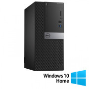 Calculator DELL Optiplex 3040 Tower, Intel Core i3-6100 3.70GHz, 4GB DDR3, 500GB SATA + Windows 10 Home