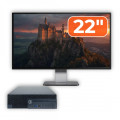 Pachet Calculator Second Hand DELL OptiPlex 3070 SFF, Intel Core i3-9100 3.60 - 4.20GHz, 8GB DDR4, 256GB SSD + Monitor 22"