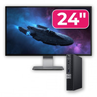 Pachet Calculator Second Hand DELL OptiPlex 5060 Mini PC, Intel Core i5-8500T 2.10-3.50GHz, 8GB DDR4, 256GB SSD + Monitor 24" Pachet Calculator Second Hand DELL OptiPlex 5060 Mini PC, Intel Core i5-8500T 2.10-3.50GHz, 8GB DDR4, 256GB SSD + Monitor 24"