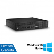 Calculator DELL 3020 Mini PC, Intel Core i5-4590T 2.00GHz, 4GB DDR3, 500GB SATA + Windows 10 Home