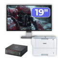 Pachet Calculator Second Hand Fujitsu Esprimo Q958 Mini PC, Intel Core i5-9500 3.00 - 4.40GHz, 8GB DDR4, 256GB SSD + Monitor 19" + Imprimanta Brother HL-L6300DW