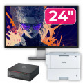 Pachet Calculator Second Hand Fujitsu Esprimo Q958 Mini PC, Intel Core i5-8400 2.80 - 4.00GHz, 8GB DDR4, 256GB SSD + Monitor 24" + Imprimanta Brother HL-L6300DW