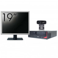 Pachet Calculator Fujitsu E410, Intel Core i3-3220 3.30GHz, 4GB DDR3, 500GB SATA + Monitor 19 Inch + Webcam + Tastatura si Mouse
