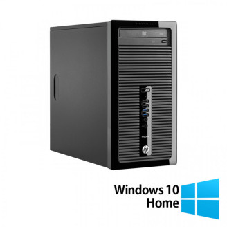 Calculator Refurbished HP 400 G2 Tower, Intel Pentium G3240 3.10GHz, 4GB DDR3, 500GB SATA, DVD-RW + Windows 10 Home