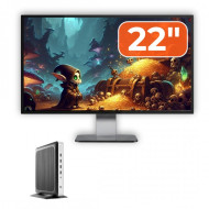Pachet PC Second Hand HP T630 Thin Client, AMD GX-420GI 2.00GHz, 8GB DDR4, 128GB SSD + Monitor 22"