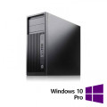 Workstation Refurbished HP Z240 Tower, Intel Xeon Quad Core E3-1245 V5 3.50 - 3.90GHz, 16GB DDR4, SSD 256GB, DVD-RW, nVidia Quadro K2200D/2GB + Windows 10 Pro
