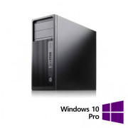 Workstation Refurbished HP Z240 Tower, Intel Xeon Quad Core E3-1245 V5 3.50 - 3.90GHz, 16GB DDR4, SSD 256GB, DVD-RW, nVidia Quadro K2200D/2GB + Windows 10 Pro