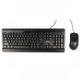 Kit tastatura wired Spacer SPOK-WD-02 USB cu Mouse Negru