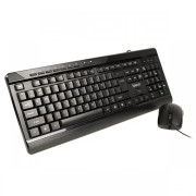 Kit tastatura wired Spacer SPOK-WD-02 USB cu Mouse Negru