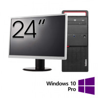 Pachet Calculator Refurbished LENOVO M800 Tower, Intel Core i3-6100 3.70GHz, 8GB DDR4, 500GB HDD, DVD-ROM + Monitor 24 Inch + Windows 10 Pro Pachet Calculator Refurbished LENOVO M800 Tower, Intel Core i3-6100 3.70GHz, 8GB DDR4, 500GB HDD, DVD-ROM + Monitor 24 Inch + Windows 10 Pro