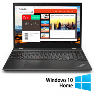 Laptop Refurbished LENOVO ThinkPad T580, Intel Core i5-8250U 1.70 - 3.40GHz, 8GB DDR4, 256GB SSD, 15.6 Inch Full HD, Webcam + Windows 10 Home
