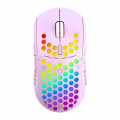 Mouse Nou IBLANCOD BL110, 3200dpi, 5 Butoane, RGB, Violet, Wireless