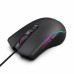 Mouse Nou pentru Gaming, HXSJ A867, 6400dpi, 7 Butoane, RGB, Negru, Cu Fir