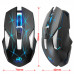 Mouse Nou pentru Gaming, HXSJ T300, 2400dpi, 7 Butoane, RGB, Negru, Wireless