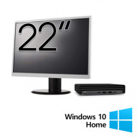 Pachet Calculator Refurbished HP ProDesk 400 G6 Mini, Intel Core i5-10500T 2.30 - 3.80GHz, 8GB DDR4, 256GB SSD + Monitor 22 Inch + Windows 10 Home Pachet Calculator Refurbished HP ProDesk 400 G6 Mini, Intel Core i5-10500T 2.30 - 3.80GHz, 8GB DDR4, 256GB SSD + Monitor 22 Inch + Windows 10 Home