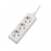 Prelungitor Spacer, Schuko x 3, conectare prin Schuko (T), cablu 1.5 m, 16 A, protectie copii, alb
