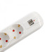 Prelungitor Spacer PP-5-45-USB, USB 2.1 Quick Charge x 2, Schuko x 5, cablu 4.5m, 16A, protectie copii, protectie supratensiune, alb