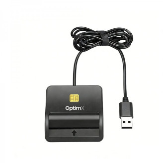Cititor electronic OptimX Pro-SCR305 pentru carte de identitate / buletin / CEI / card sanatate, USB 2.0, Compatibil Windows, Linux, Mac OS