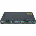 Switch Second Hand CISCO WS-C3560-48TS-S, 48 x Porturi 10/100, 4 x Porturi SFP