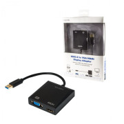 Adaptor USB 3.0 (T) - HDMI (M) / VGA (M) Adaptor USB 3.0 (T) - HDMI (M) / VGA (M)